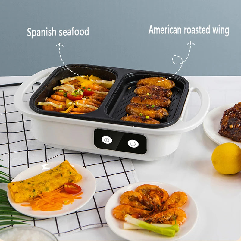 2-in-1 Non-Stick Shabu Pot Griddle